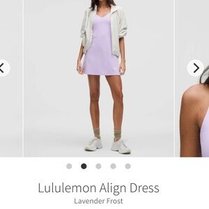 lululemon athletica Lavender align dress